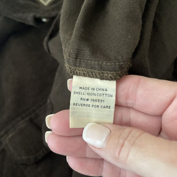 DRAKE Waterfowl Button-Down Shirt Long Sleeved Corduroy Mens M Relaxed Brown - Picture 7 of 8